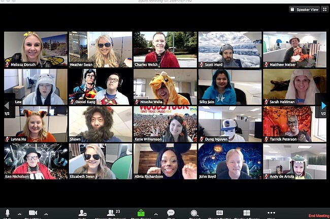 ice breaker games: costumes and holidays on zoom