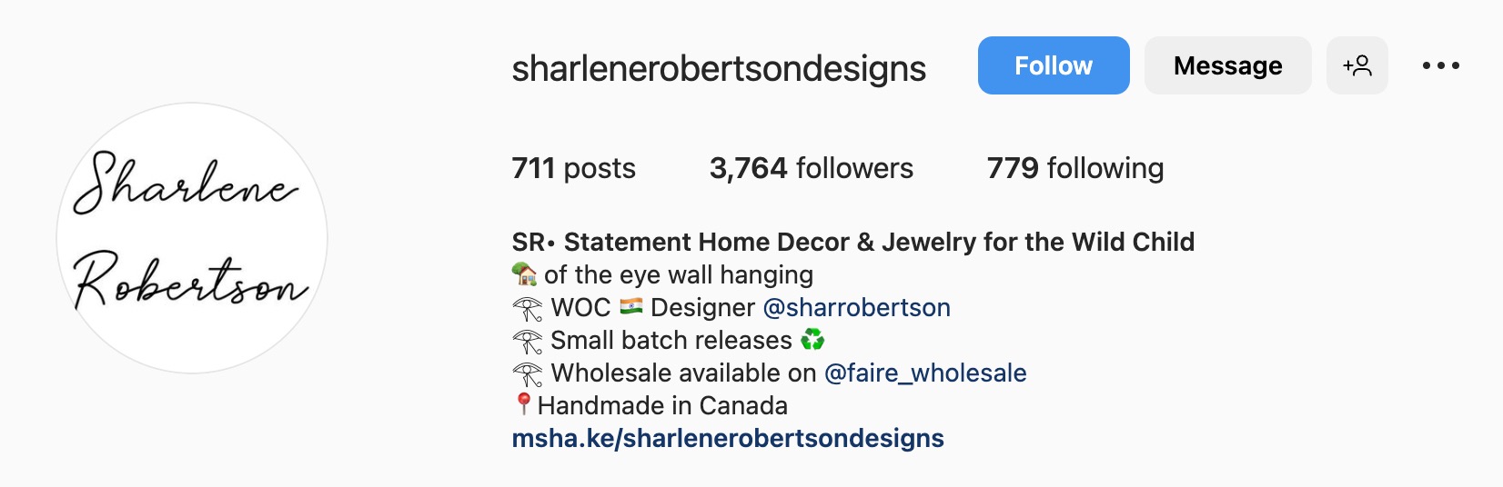 Creative Instagram bio ideas, sharlene robertson