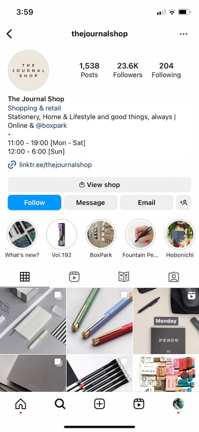 how to increase instagram followers: use business name example