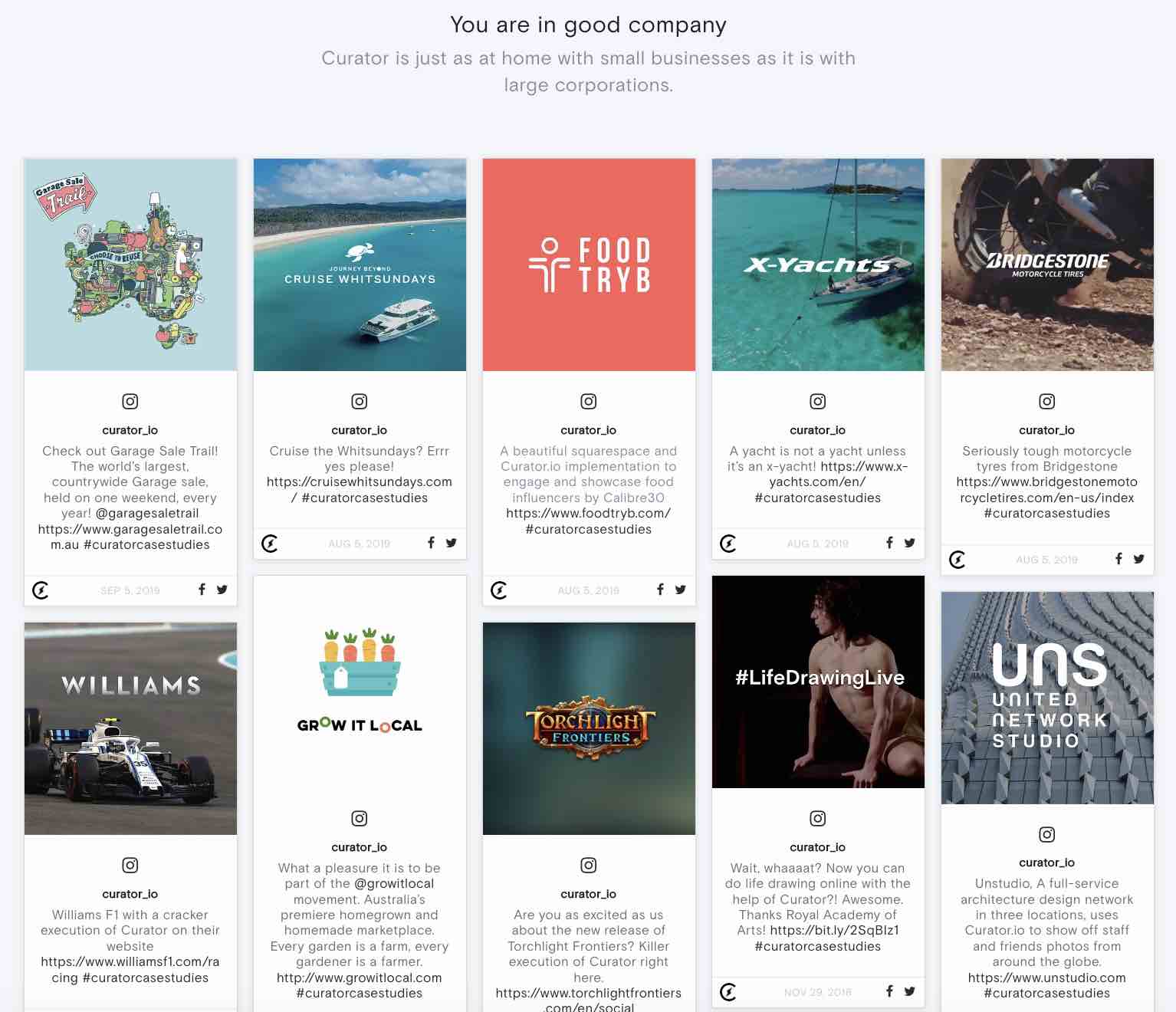 Curator is another social media aggregator platform