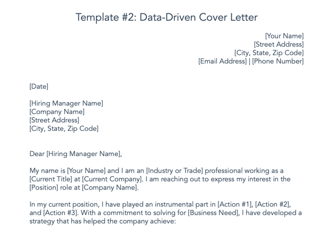 the best cover letter for job