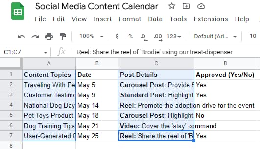 how to wrap text in Google Sheets from the toolbar, selected cells on a spreadsheet