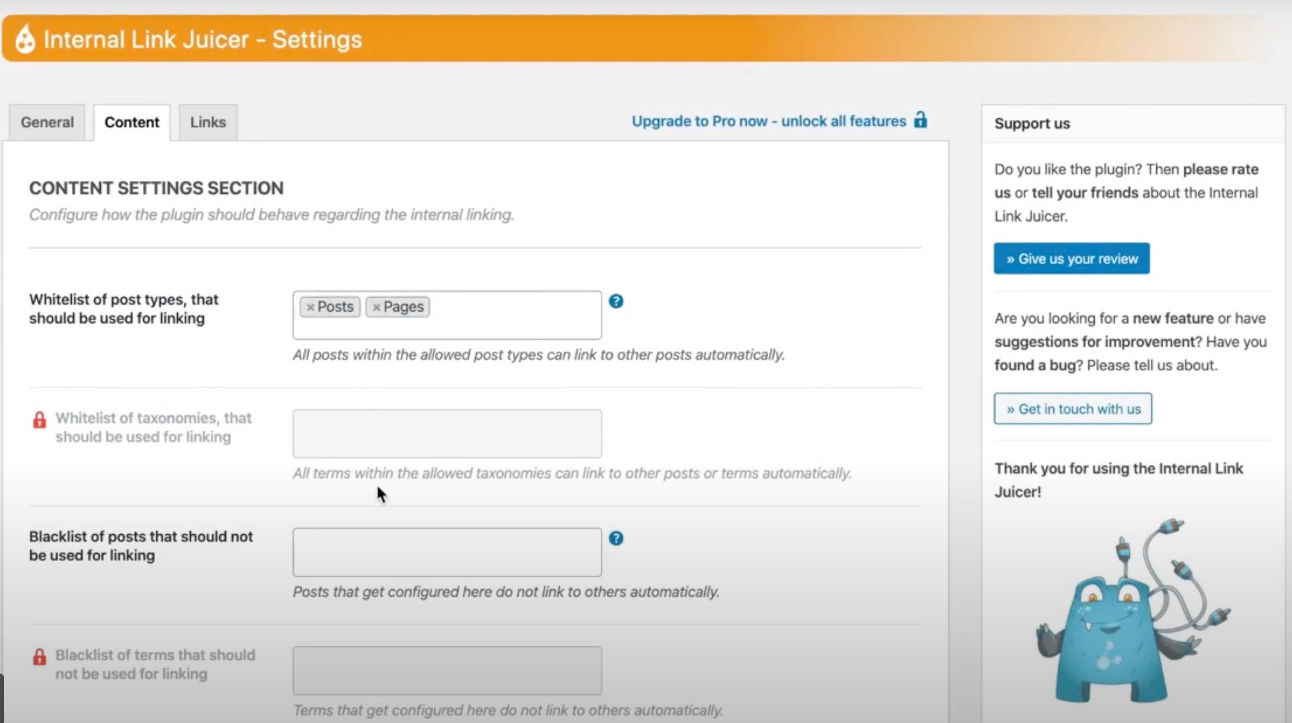 internal linking tools, internal link juicer