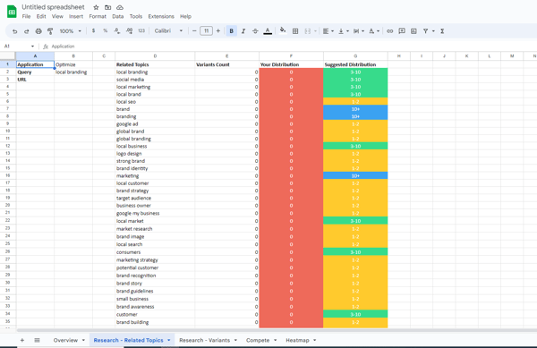 Open Google Sheet.