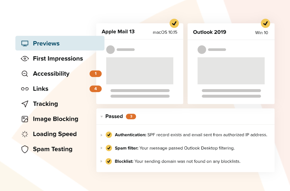 An example of Litmus’ email testing tool