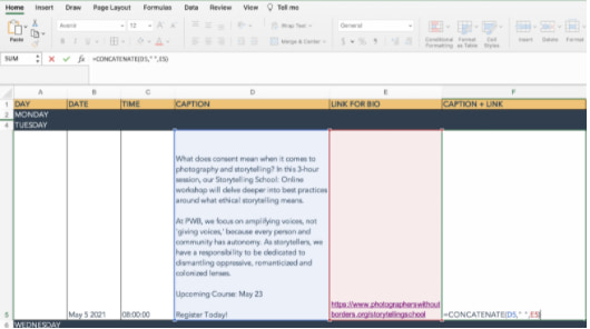 concate function in excel example