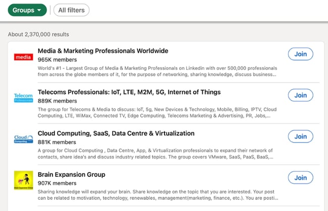 linkedin networking tips: join linkedin groups