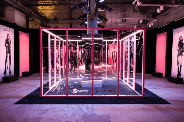 creative pop up events: spotify x BLACKPINK