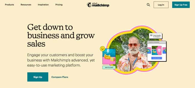 Mailchimp email marketing platform